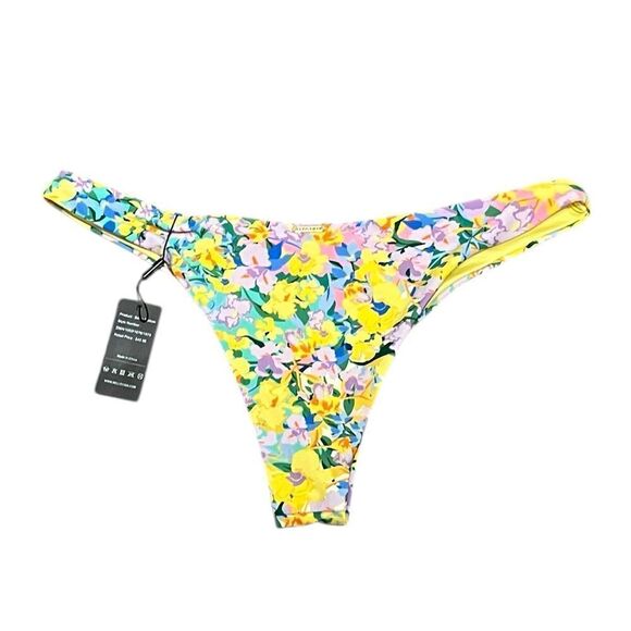 Relleciga YellowFloral Bikini Bottom, Size XL, NWT - Picture 2 of 5
